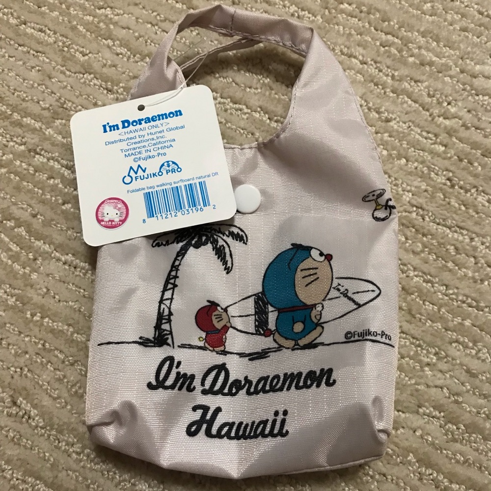 Doraemon Hawaii foldable eco bag - Picture 2 of 6